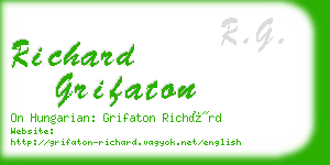 richard grifaton business card